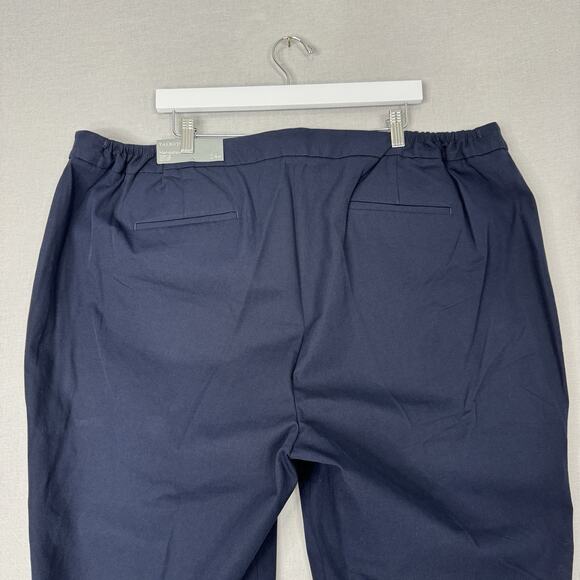 Talbots Womens Dress Pants 24W Blue Hampshire Straight Leg Ankle Trouser Career - Picture 10 of 15